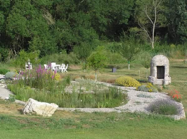  In the regeneration part, water is purified by plants